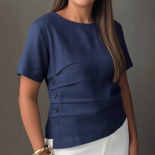 Cotton Linen Button Shirt