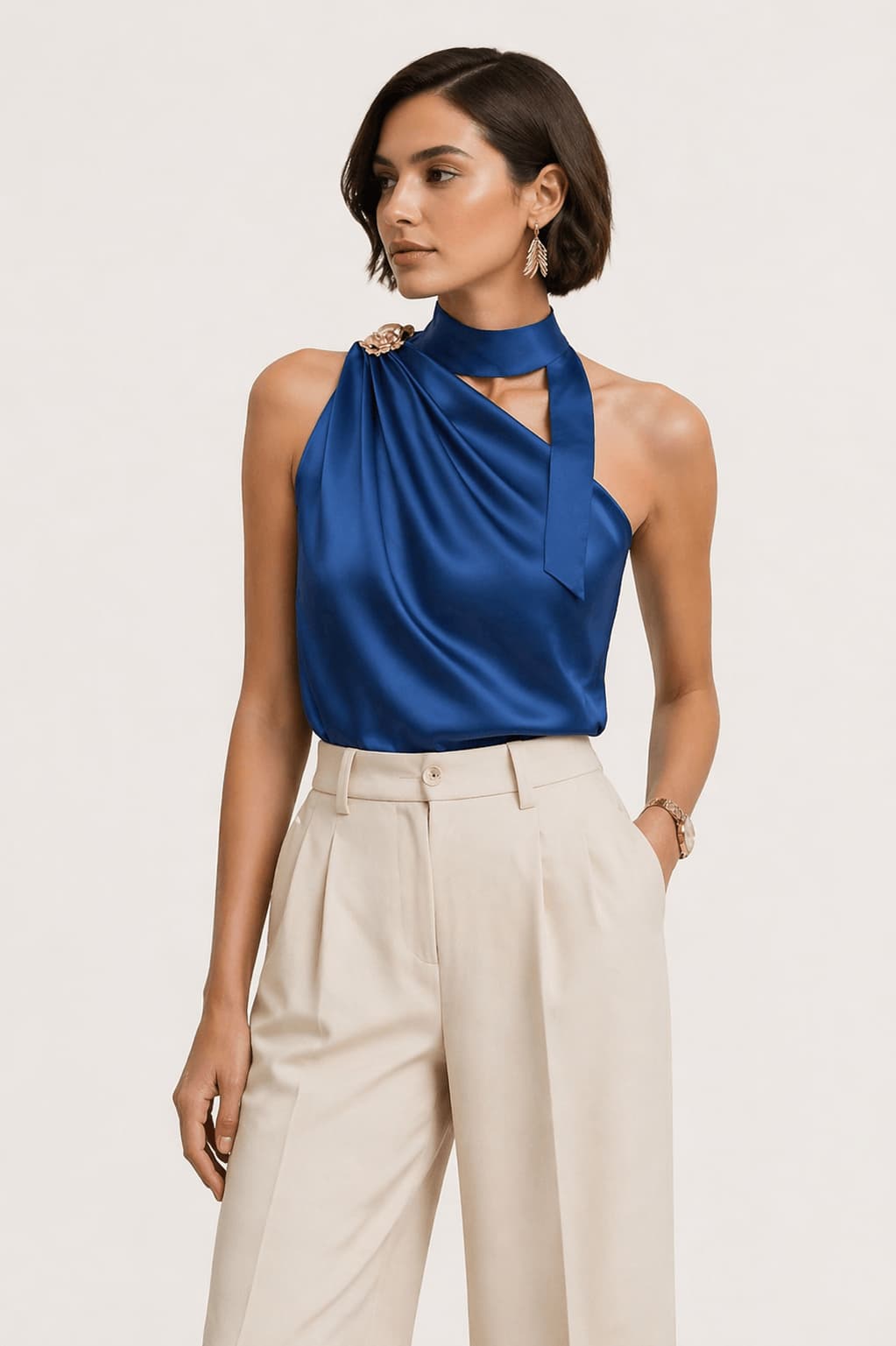 Off-Shoulder Sleeveless Shirt