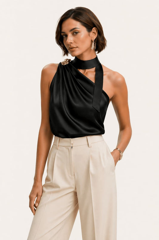 Off-Shoulder Sleeveless Shirt