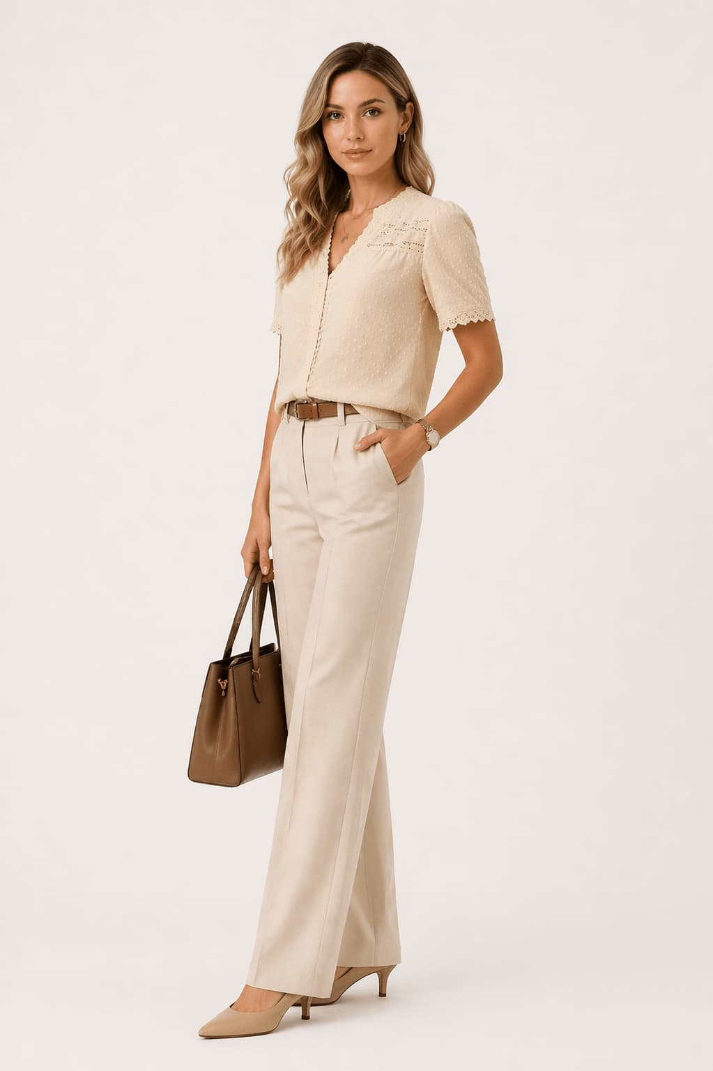 Elegant Lace V-Neck Shirt