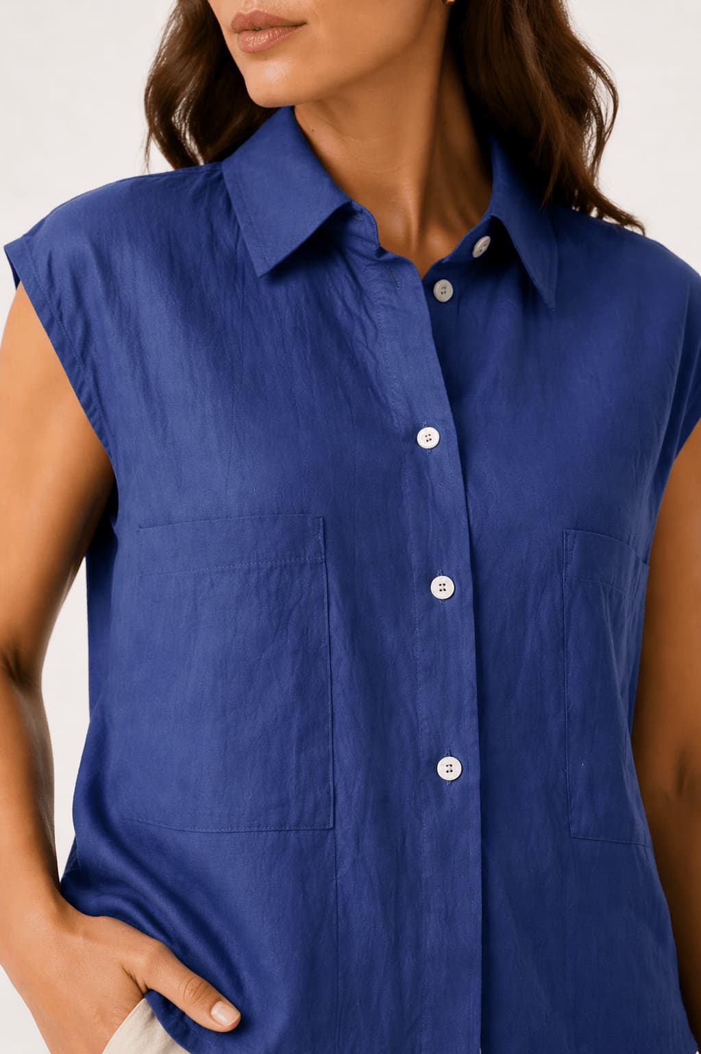 Cotton Linen Short Sleeve Shirt