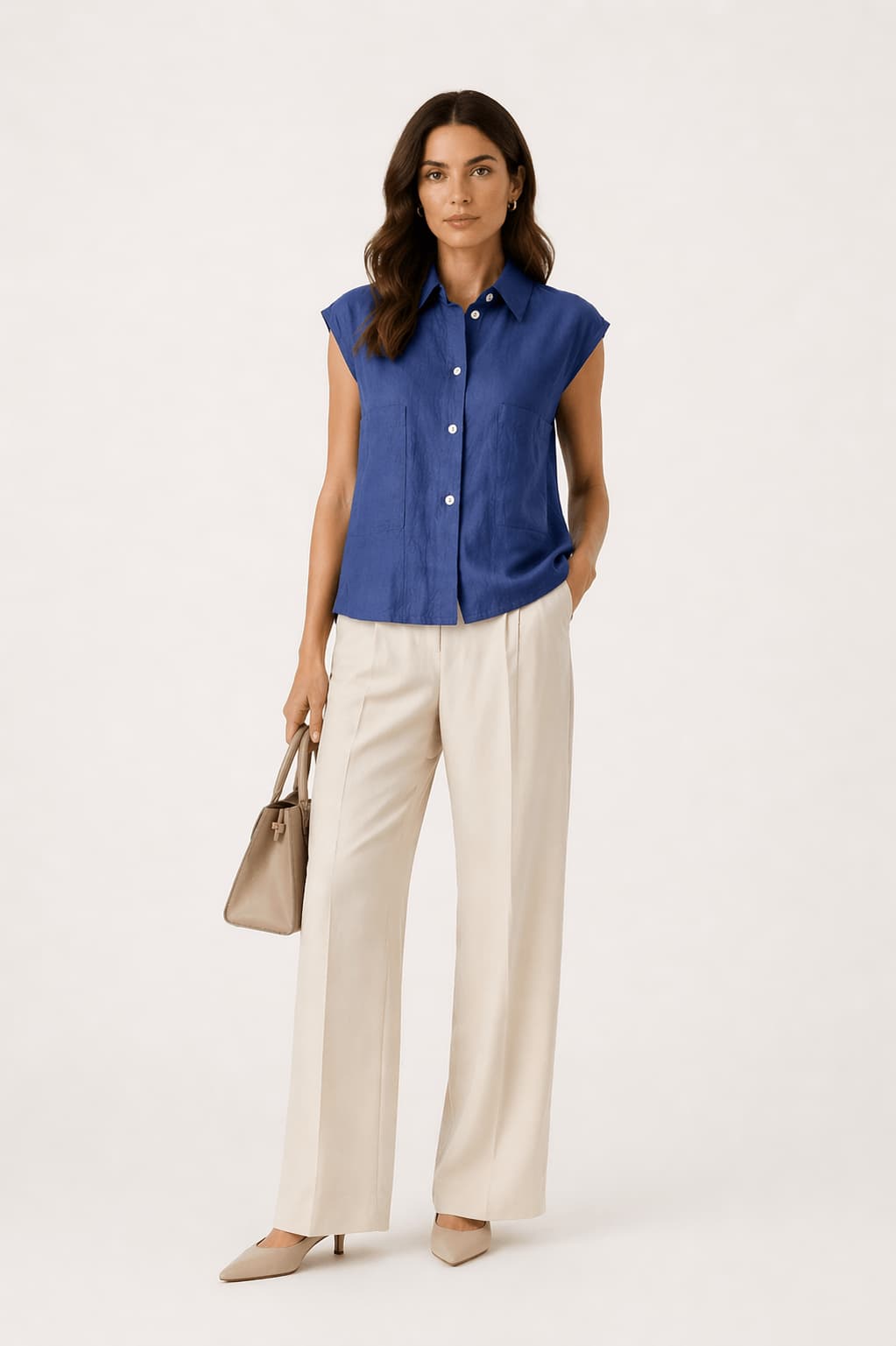 Cotton Linen Short Sleeve Shirt