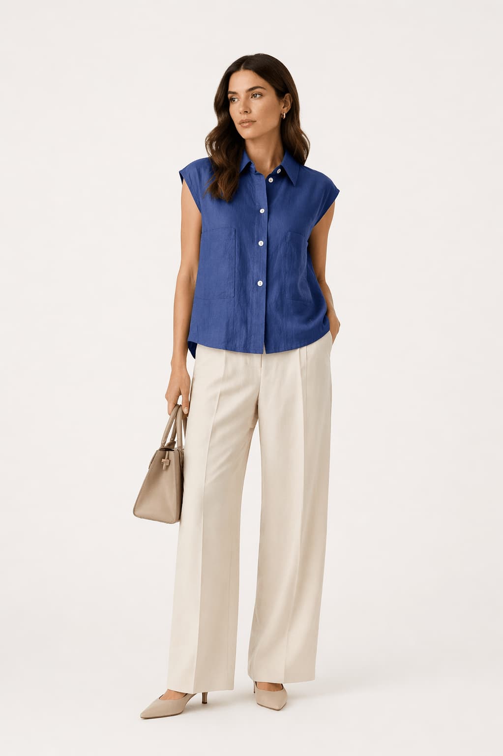 Cotton Linen Short Sleeve Shirt