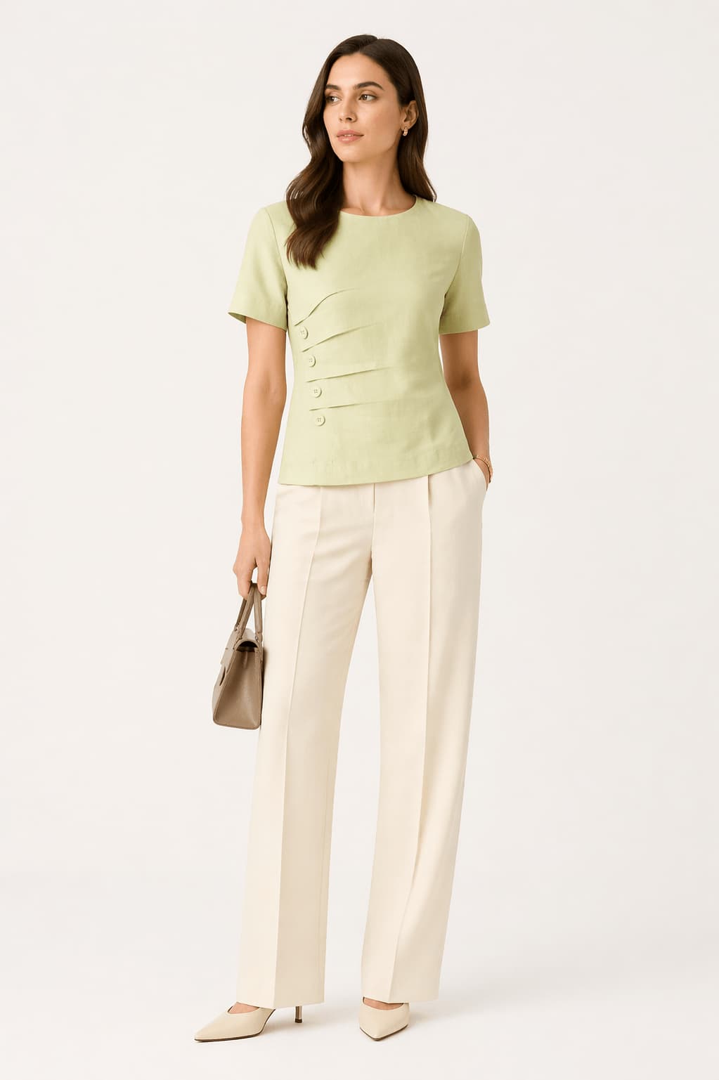 Cotton Linen Button Shirt