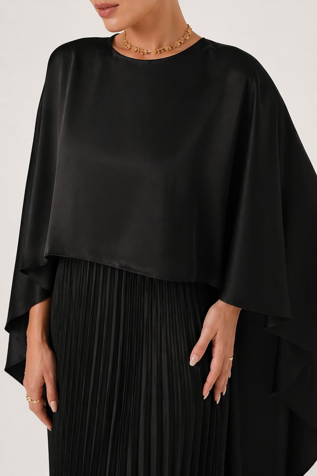 Relaxed Batwing Midi Dress