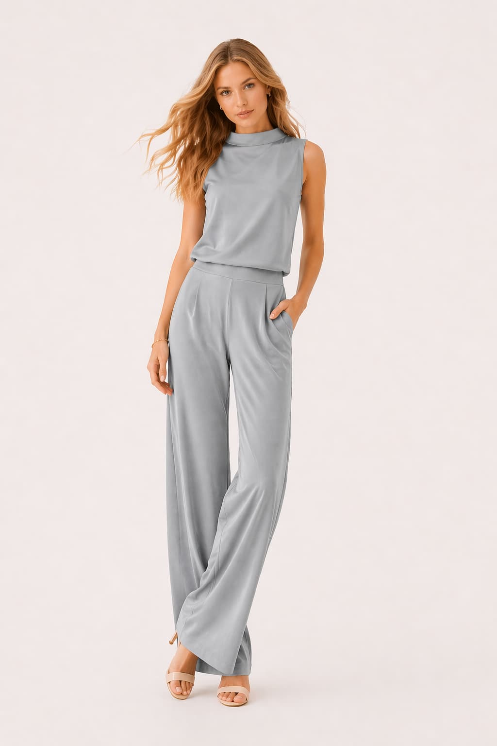 Minimal Sleeveless Jumpsuit