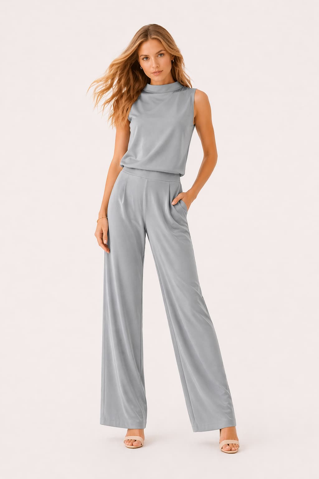 Minimal Sleeveless Jumpsuit