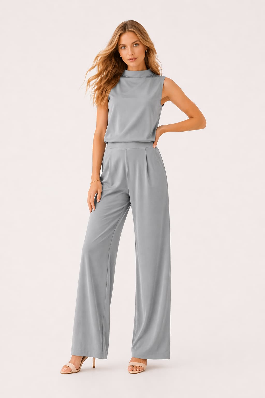 Minimal Sleeveless Jumpsuit